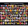 Super zábavných 100 kusů One Piece Mario samolepek na skateboardy a notebooky!