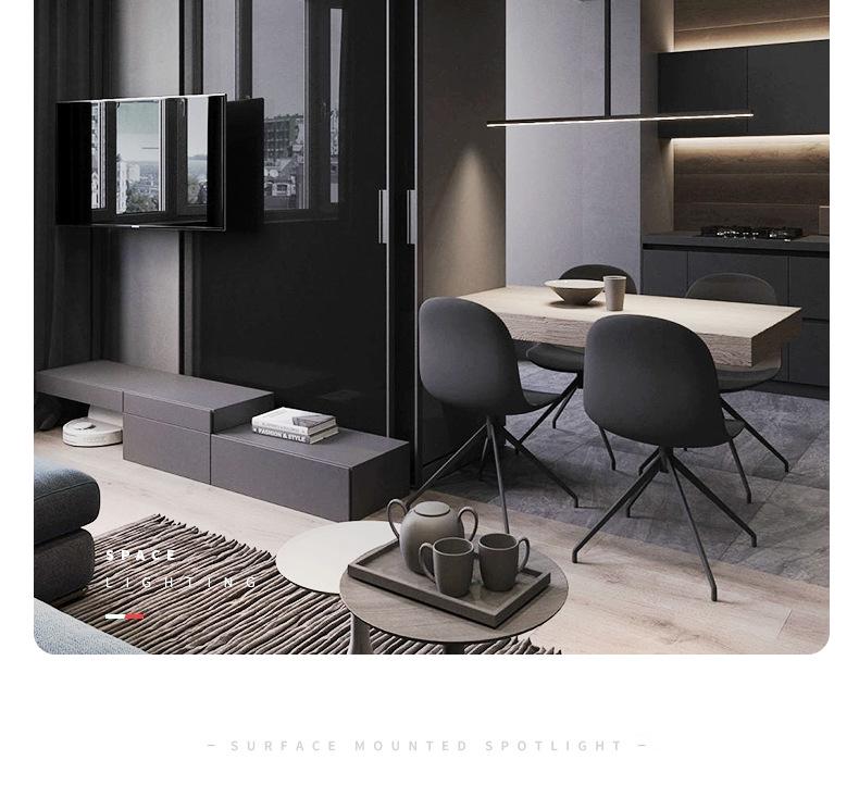 Adjustable LED Downlight Spotlight: Foldable No-Cutout Ceiling Light for Living Rooms, Walls, and Entrances