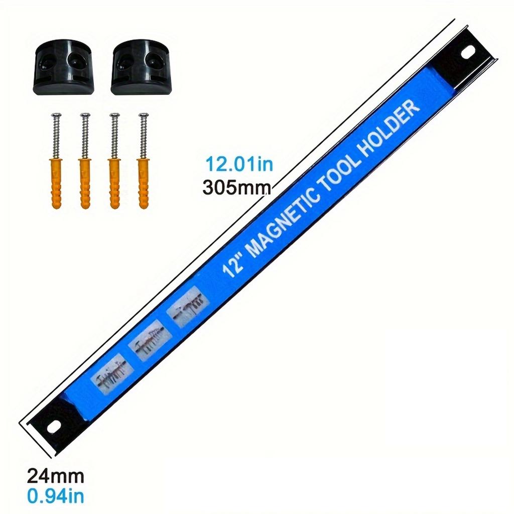Magnetic Tool Holder Strong Magnetic Force Rack For Workshop Garage Kitchen 12/18 Inches