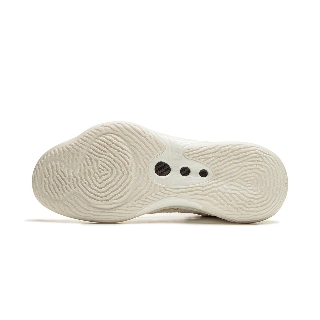 New LiNing Charming ULTRA Anti Slip Wear Resistant Mid Top Basketball Shoes Men's Champagne White ABAU003-14