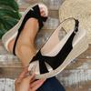 Fashion Women's Peep Toe Wedge Heel Sandals Summer Buckle Strap Gladiator Shoes Woman Fashion Espadrilles Platform Sandalias Mujer 2025