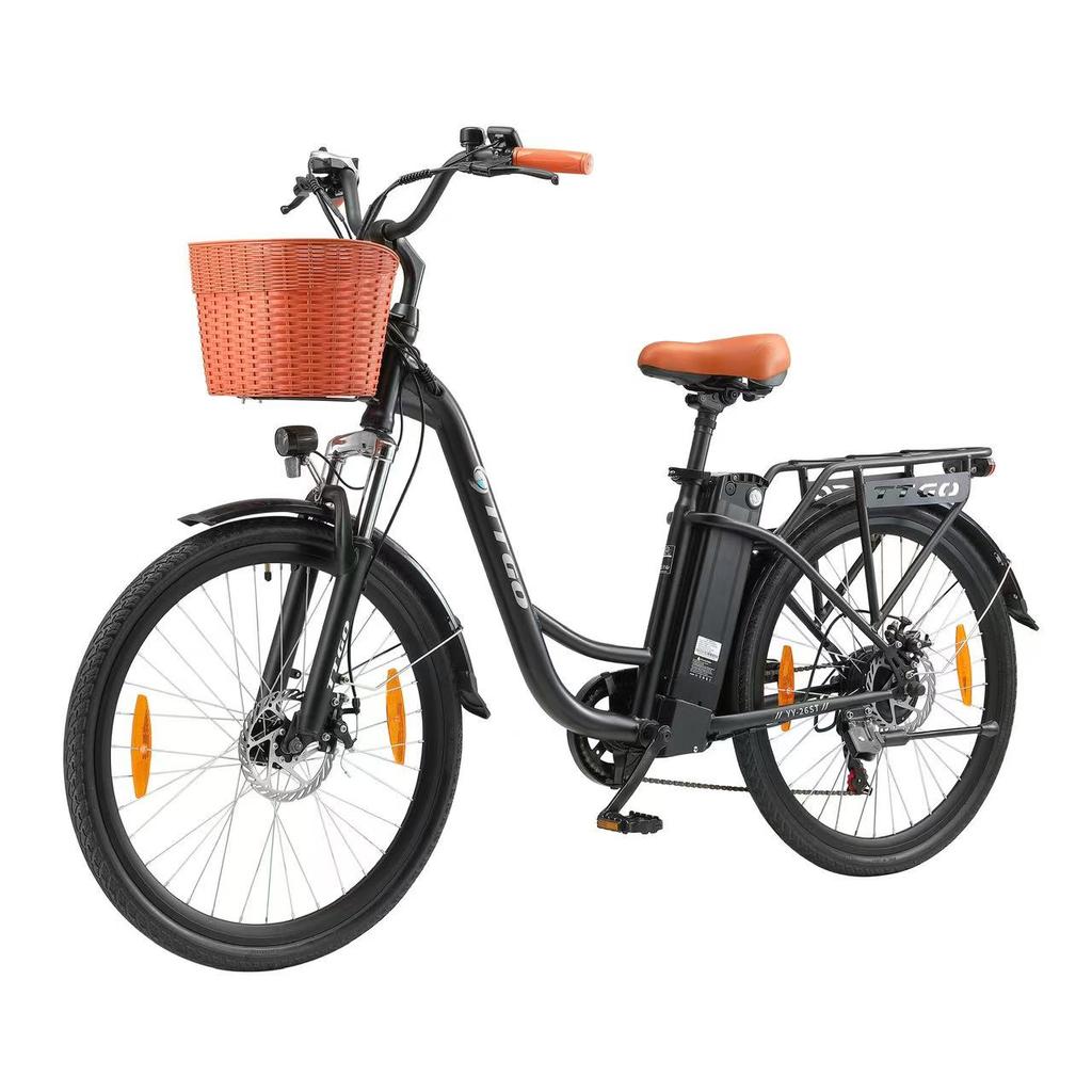 TTGO YY-26ST Electric Bike  Adults - 250W Brushless Motor 36V14.5Ah Battery 120KG Max Payload Ideal for Urban Commutes