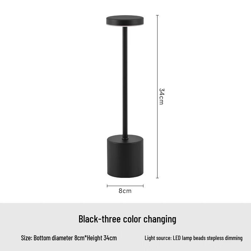 Rechargeable Copper USB Touch Dimming Bar Table Lamp