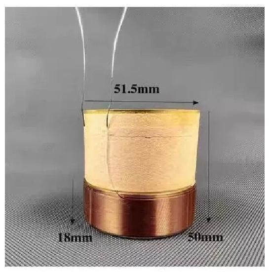 GHXAMP 4-layer 30.5mm 35.5mm 38.5mm 49.5mm 63.5mm 60.5mm Bass Voice Coil White Aluminum Black Aluminum 8ohm 1PC