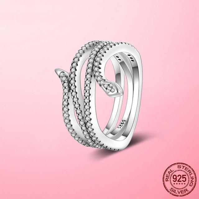 925 Silver Stackable Infinite Heart Daisy Flower Ring for Women Original Silver 925 Rings Brand Jewelry Gift