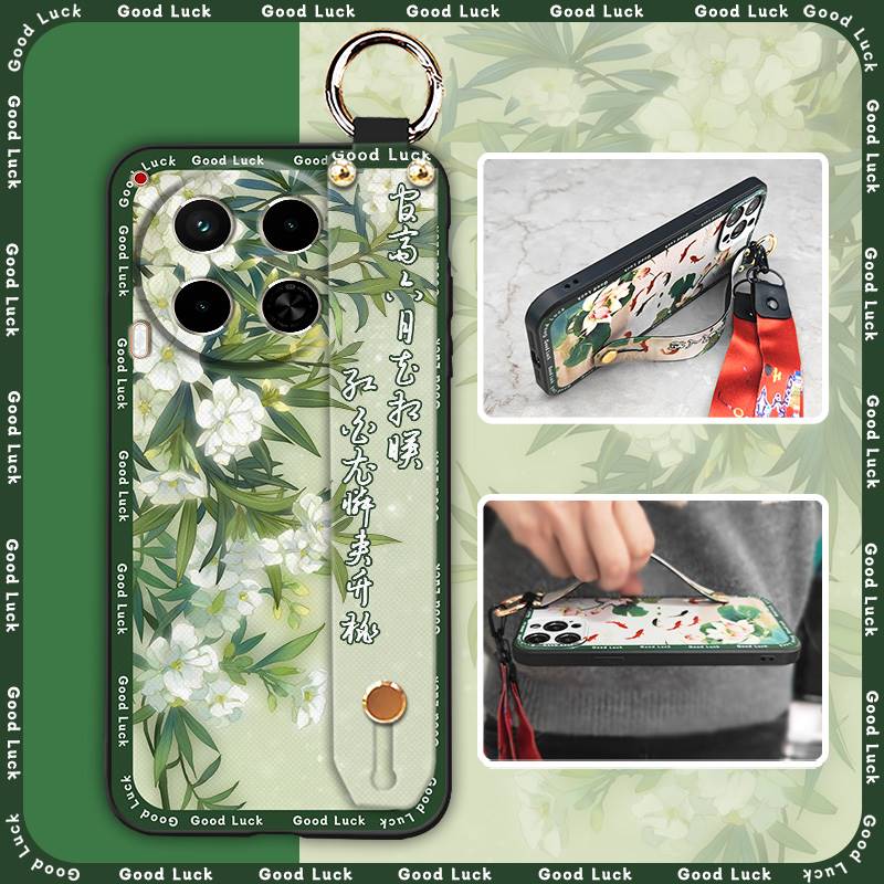 Für Mama Handschlaufe Handyhülle Für Tecno Camon30/4G/5G/CL6/CL7 Mode Wasserdicht Stoßfest Rückseite Chinesischer Stil