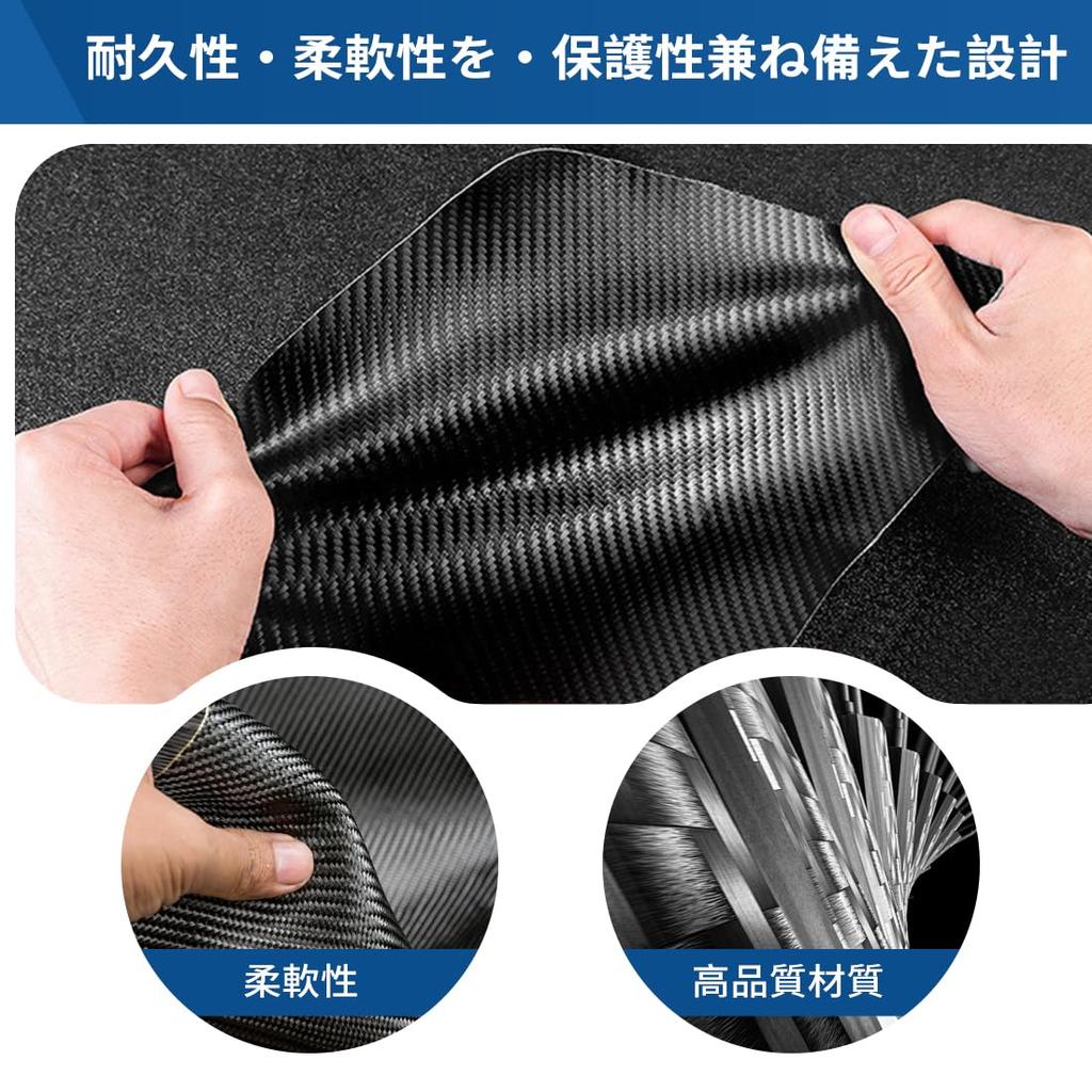 GOODGOODCAR Alphard 30 Series Interior Protector with Carbon Fiber Scratch and Stain Wear Front Door and Paint Easy Set of 2 for Driver and Passenger