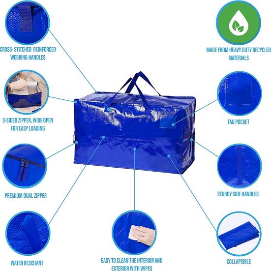 Moving Bag Heavy Duty Dustproof Extra Large Folding Duffle Bag Travel Clothes Storage Bag for Home