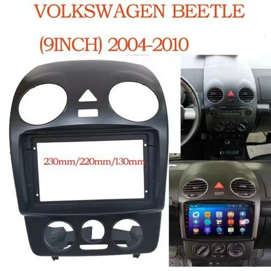 9  Audio Mod Bracket for Auto A/C, Compatible with VW Beetle 2004-2010 ABS