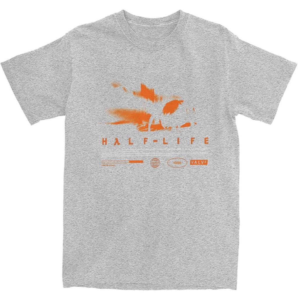 Herren T-Shirt Videospiele HALFS LIFES V3 T-Shirts Trendy Cool Sommer T-Shirts Lustiger Druck Reine Baumwolle Tops Übergröße 5XL