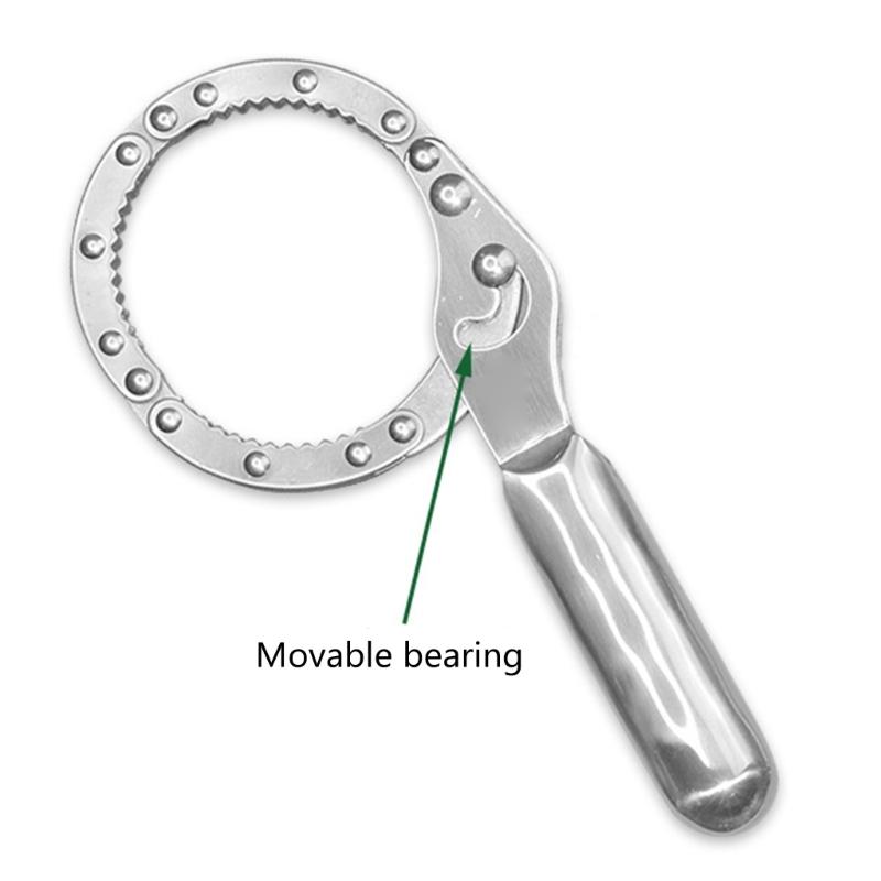 Universal Engine Oil Filter Removal Tool Corrosion Resistant Steel Ergonomic Handle Wrench Tool for Quick Auto Repairs