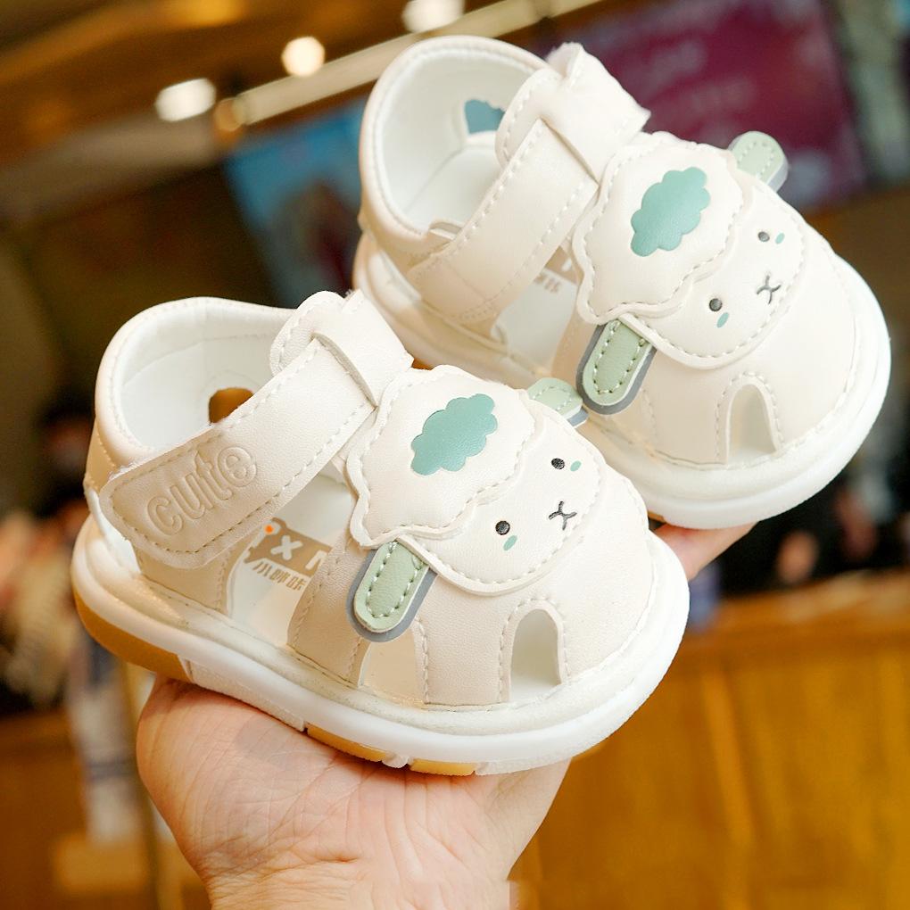 

Детская обувь Летние сандалии Обувь для начинающих малышей 1-2 года Детская обувь Мягкая подошва Дышащая Нескользящая обувь 21 зелёный