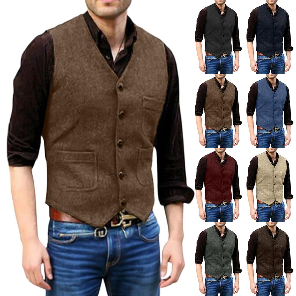 Men's  Leisure  Self-Cultivation  Suit  Vest  Coat