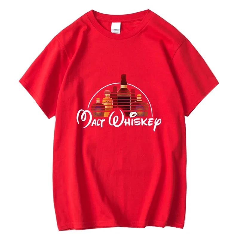 2026 Summer Unisexs Tshirt Cotton Funny Malt Whiskey Print Summer Cool T Shirt for Unisexs Clothing Short Sleeve Tshirt Male Tee
