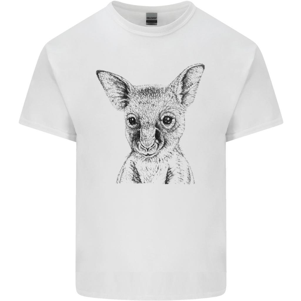 Baby Kangaroo Sketch Ecology EnvironUnisext Unisexs Light Cotton TShirt