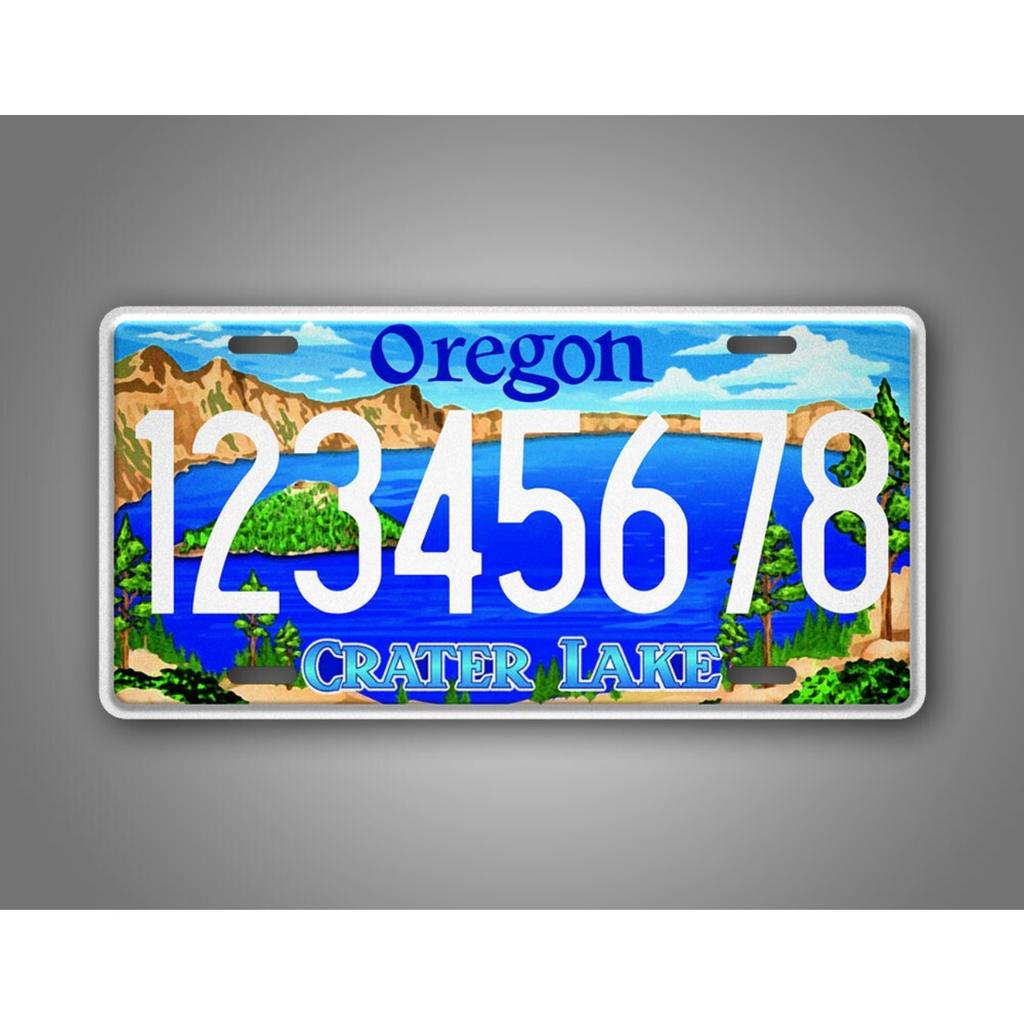 Personalized Oregon Crater Lake Custom Text Decorative Tag Dustproof & Waterproof (Only Decoration)