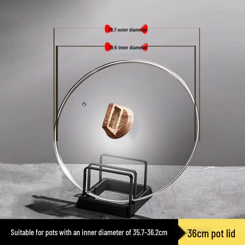Universal Transparent Tempered Glass Pot Lid