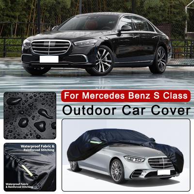 Helårs Bilbeskyttelse for Mercedes Benz S-klasse W221 W222 W223 - Utendørs Full Beskyttelse, Vanntett Støvtett Varmebestandig