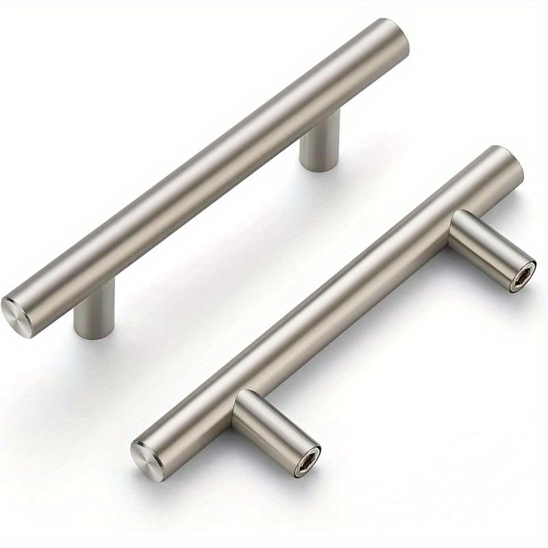 10 Pack | Brushed Nickel Cabinet Pulls - 5" Length for Home & Kitchen Drawer Pulls, Cabinet Handle, Elegant Kitchen Hardware.