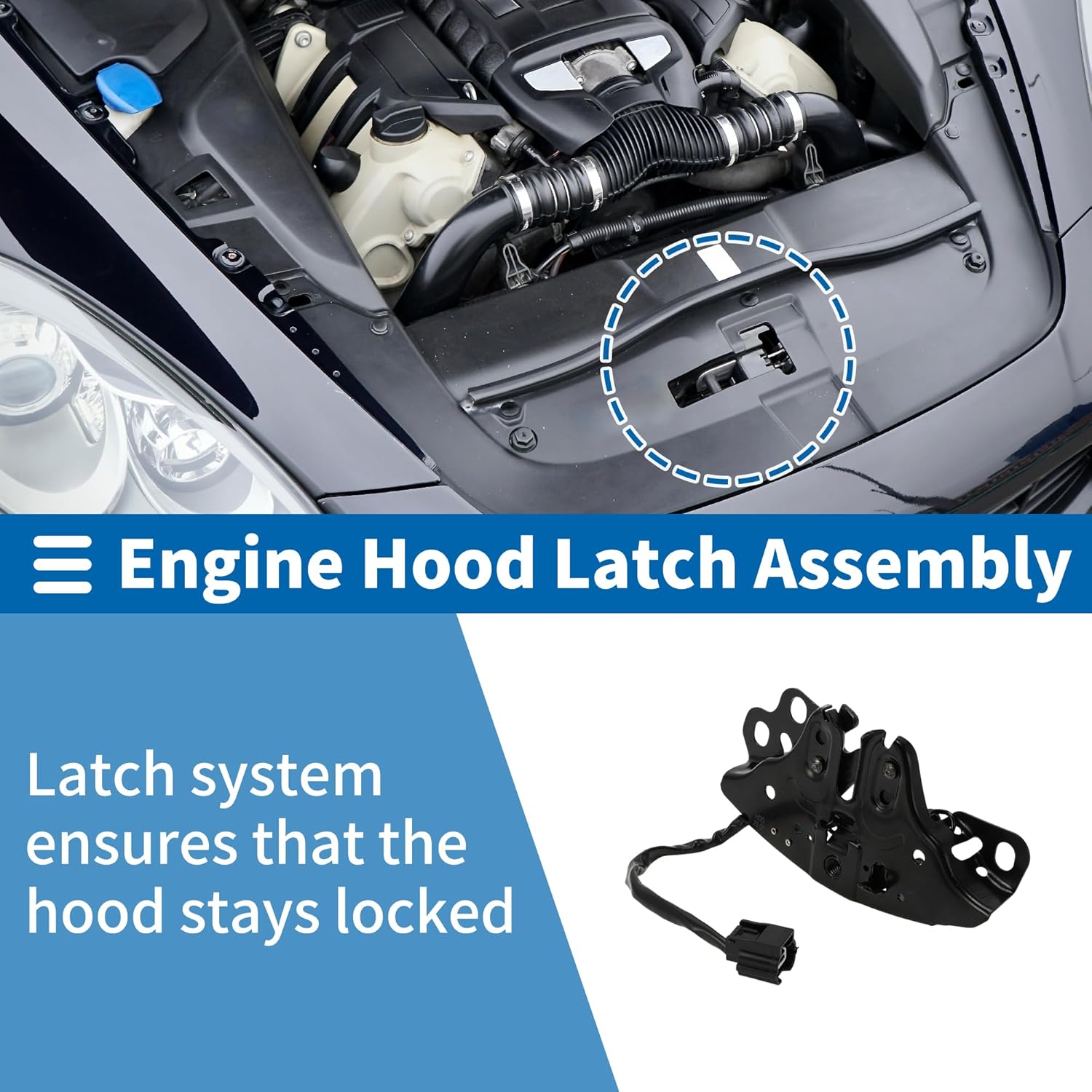 Hood Latch Assembly for Nissan Altima 2019-2023 Engine Hood Latch Lock Release No.656016CA1A 1 Pcs