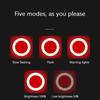 Heart Shape Design Bicycle Taillight USB Rechargeable Bike Seatpost Light  Night Riding
