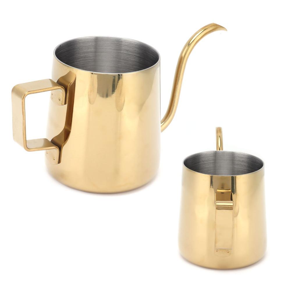 Food Grade Material Stainless Steel Slender Pot Gooseneck Kettle  Coffee Brewing