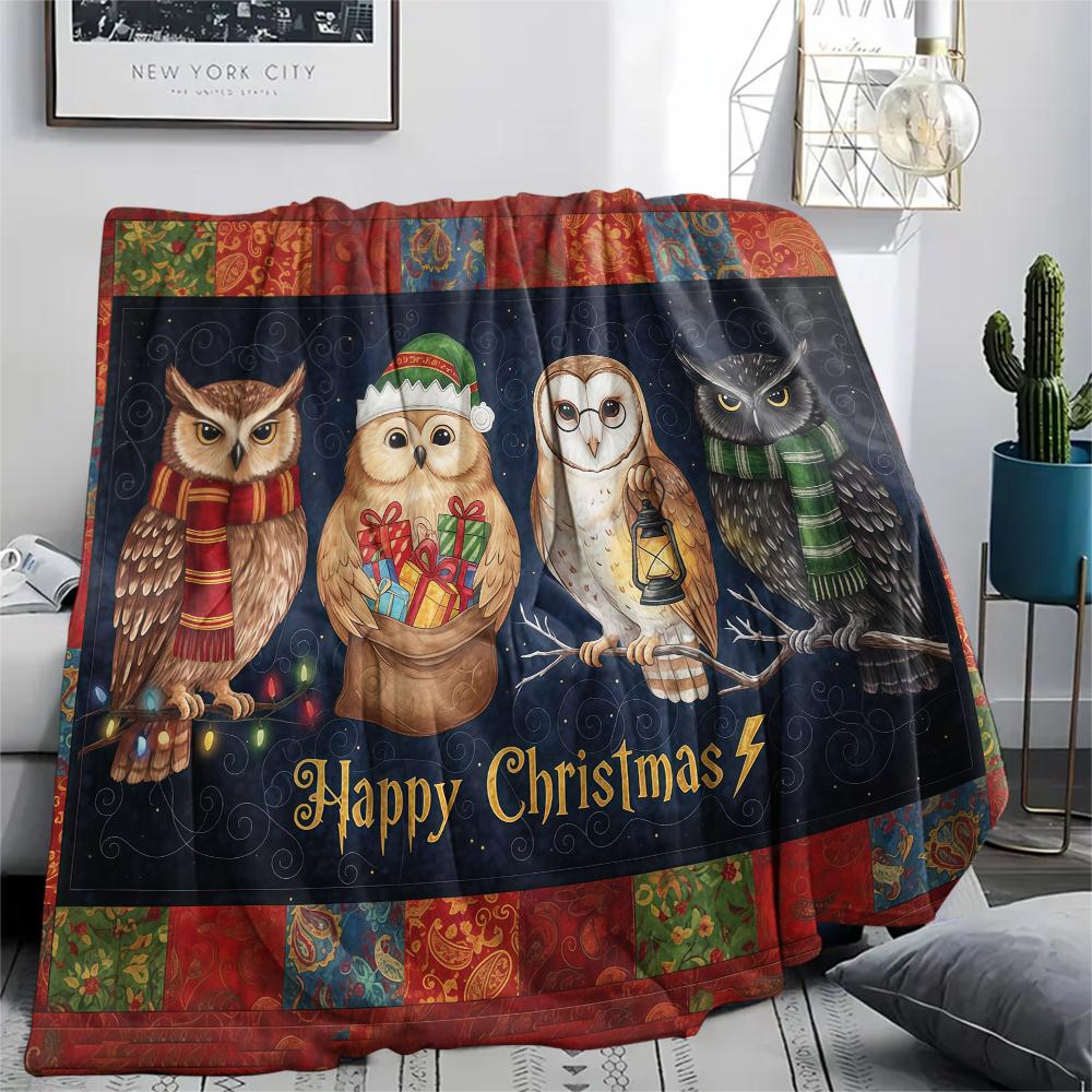 1 Pezzo Coperta in Flanella con Stampa Cartone Animato, Alta Qualità Confortevole per Tutte le Stagioni, Decorazione per la Casa, Calore e Comfort, Perfetta per Regalo di Natale Compleanno