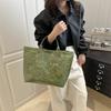 Large capacity DuPont paper jelly bag fashionable transparent pvc waterproof hand bag children kraft paper commuter hand