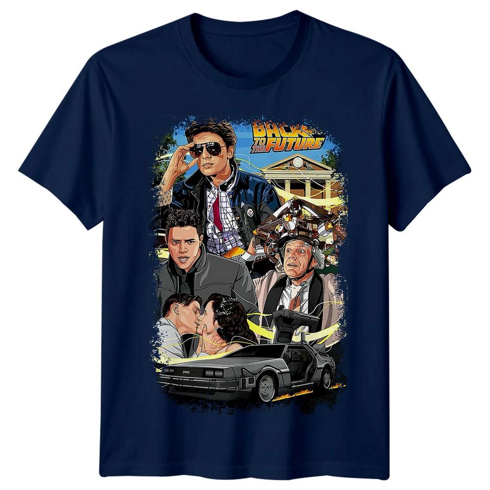 Back To The Future 1985 Movie Poster Inspired Tshirt Retro Tee Unisex Gift