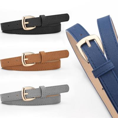 Cinto Casual de Couro Camurça Design de Luxo Cinto de Cintura Moderno para Negócios para Mulheres
