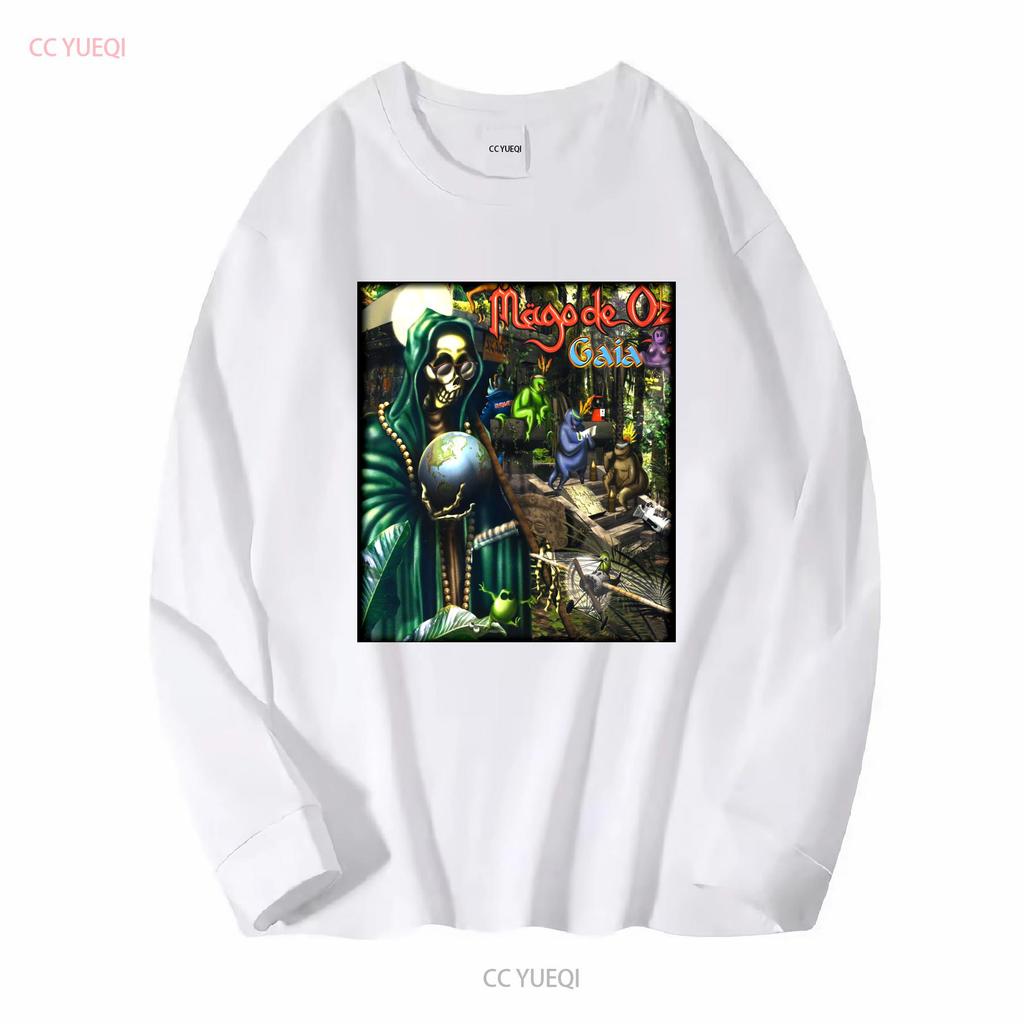 Mago De Oz Band Rock Graphic Short Sleeve Black Shirt Unisex Men Women KTV8524 Vintage Washed Unisex Streetwear Fashion Homme