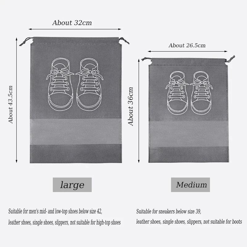 5-10 Stück Vlies Transparent Reise Aufbewahrung Schuhbeutel Überschuh schimmelresistent und feuchtigkeitsbeständig Schuhüberzieher staubdicht Schuhüberzieher