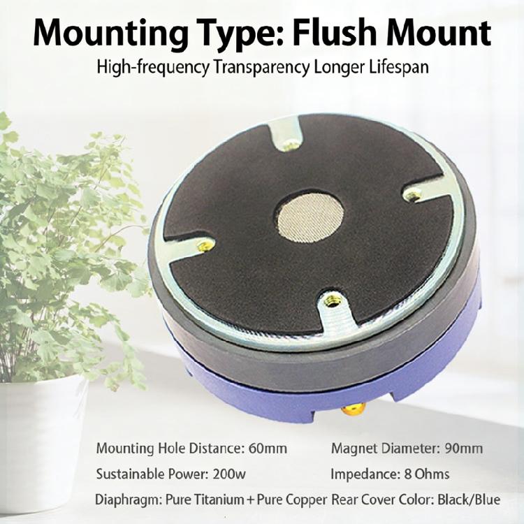 Excellent 200W Strong Tweeter Speaker 90MM Magnets 8Ohms Horn Tweeter For Outstanding Music Quality Recording Live Use