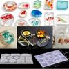 12 Designs Cabochon Silikonform Halskette Anhänger Harz Schmuckherstellung Form DIY Handarbeit