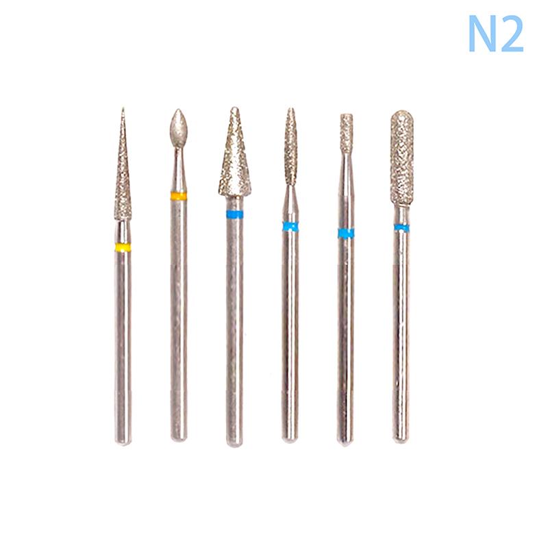 6Pcs Carbide Tungsten Nail Drill Bit Milling Cutter For Manicure Machine Electric Drill Bit Machine For Nail Tools Accessories