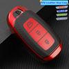 Fashion TPU Car Key Case Full Cover Shell Fob for Hyundai Santa I30 IX35 Encino KONA Solaris Azera Grandeur Elantra Accent Fe