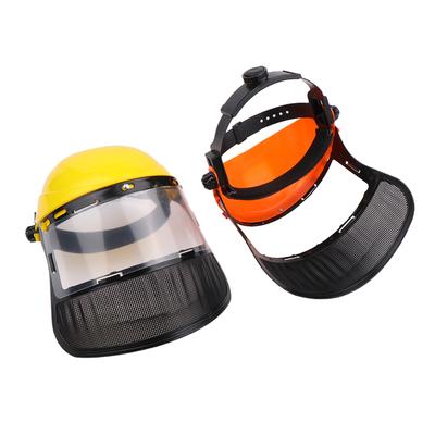Veiligheidshelm voor tuingrasmaaiers met volledig gezichtsmasker van gaas voor houtkap, bosmaaier, bosbouwbescherming