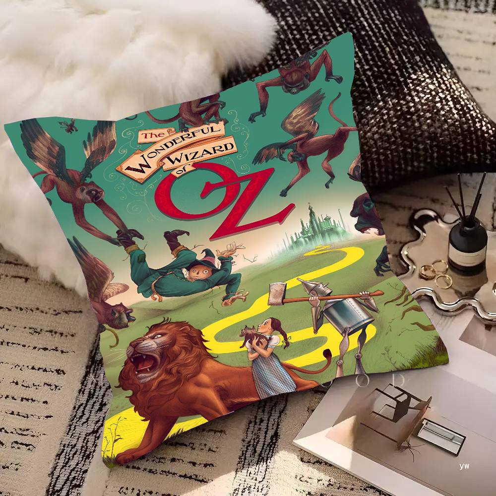 T-The Wonderful Wizard Of Oz Pillow Case Square Pillow Bedroom Sofa Leisure Comfort Cushion Car Living Room Home Decoration