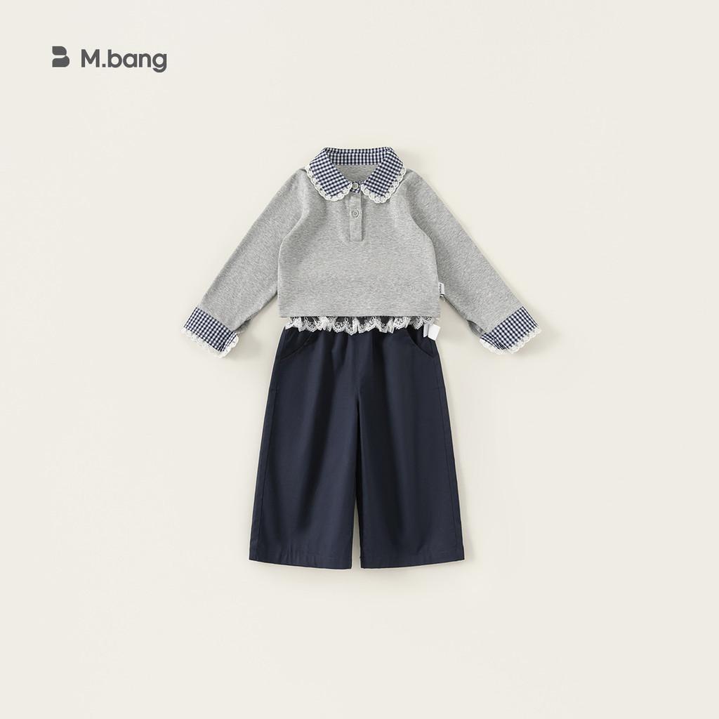 Girl Spring Dress Up Kids Cotton Long Sleeve Suit With Lace Trim For Ages 3 To 8