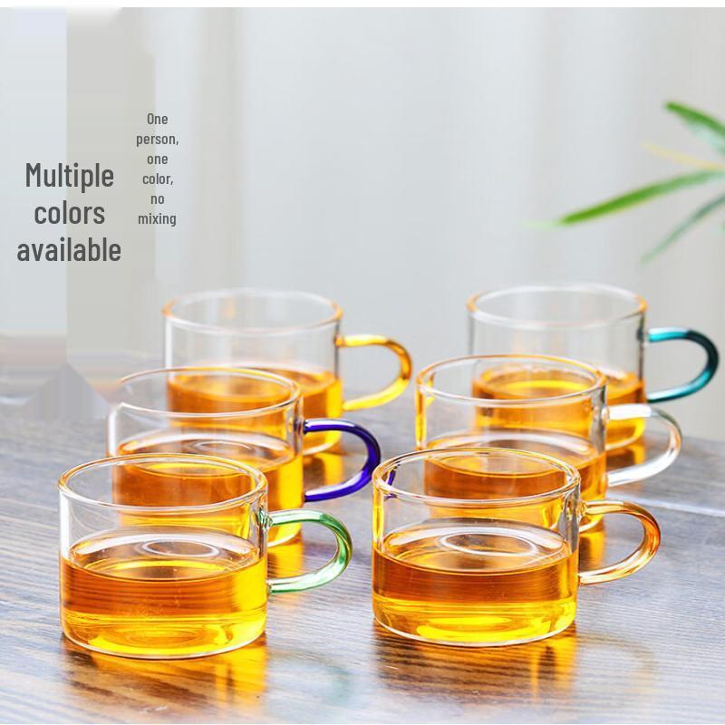 ZISIZ Heat-Resistant Glass Tea Cup with Crystal Infuser
