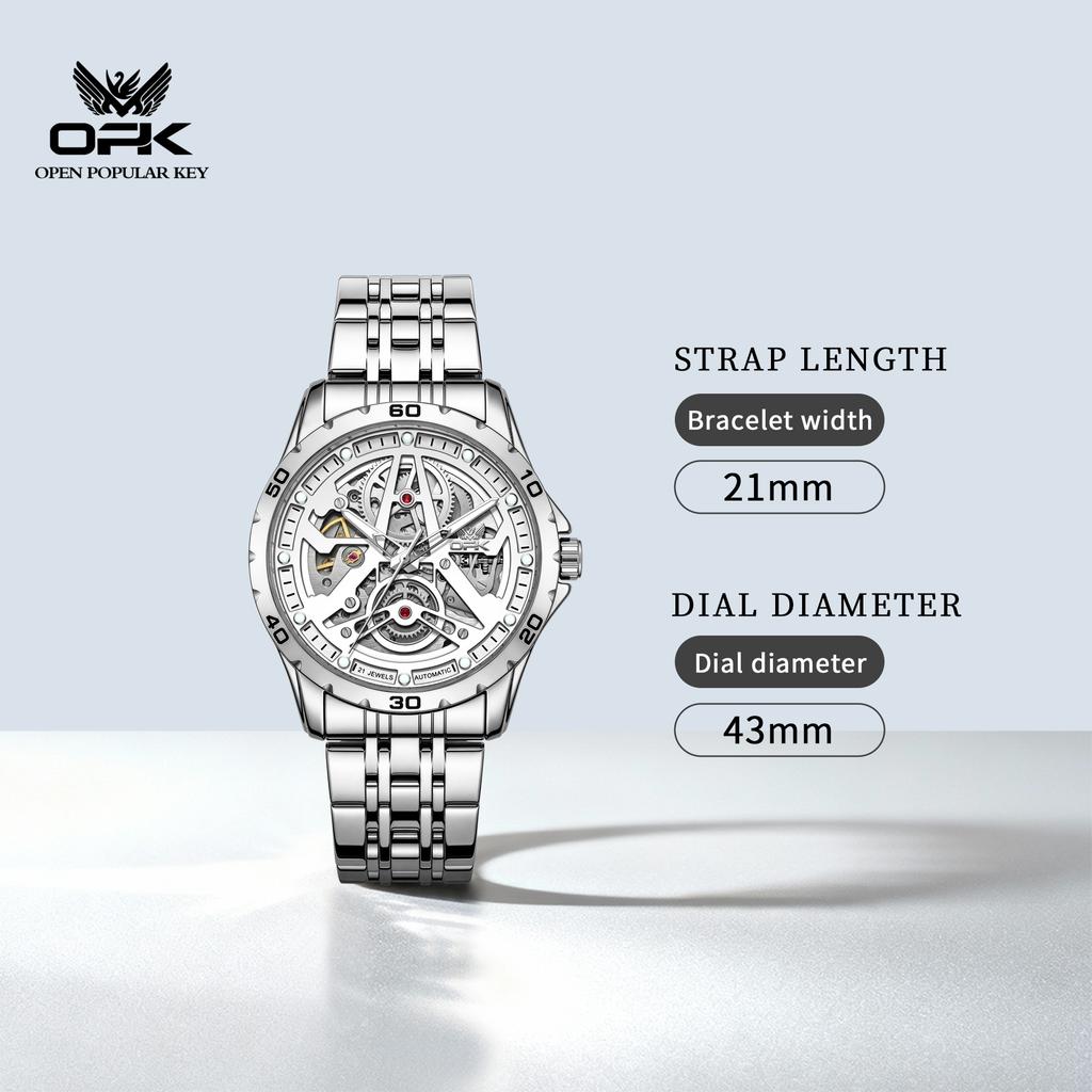 OPK Brand Men's Fully Automatic Mechanical Watch Waterproof Trend 6110