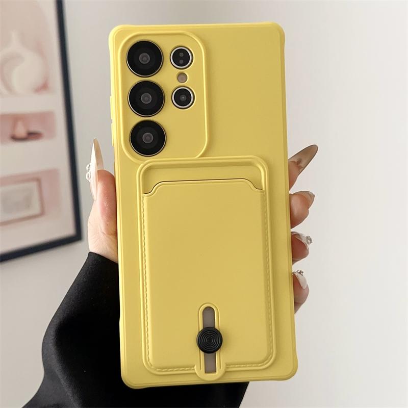 Miękkie silikonowe etui do Samsung S25 S24 S23 S22 S21 Ultra Plus FE Etui portfel z miejscem na karty do Samsung A56 A55 A72 A36 A53 A35 A54