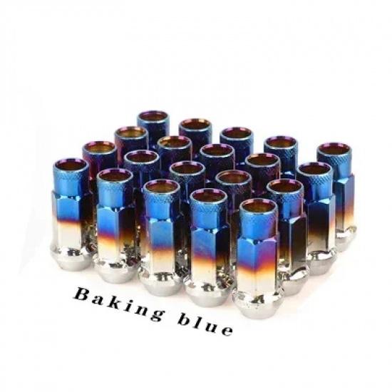Steel Extended Open Racing Car Wheel Rims Lug Nuts Extended Tuner Nuts 20pcs/set Automobiles Wear Parts Nuts Bolts