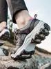 HanTu Wasserdichte Wanderschuhe für Damen, Rutschfest, Leicht, Atmungsaktiv, Perfekt für Outdoor-Sportarten und Geländeklettern.