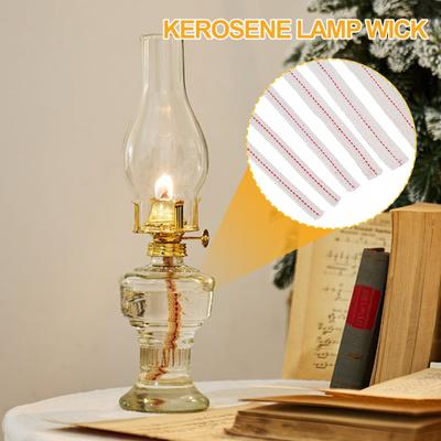 Plochý Čistá Bavlna Červený Steh Knôt do Olejovej Lampy Bezpečný Hurikánová Lampa Petrolejová Lampa Knôt Petrolejové Príslušenstvo