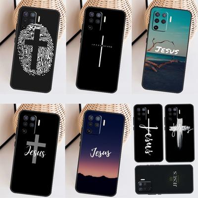 Verš z Křesťanské Bible Ježíš Pouzdro Pro OPPO A18 A58 A78 A98 A16 A76 A96 A17 A57 A77 A54 S A74 A53 A5 A9 A93 A52 A72 A15
