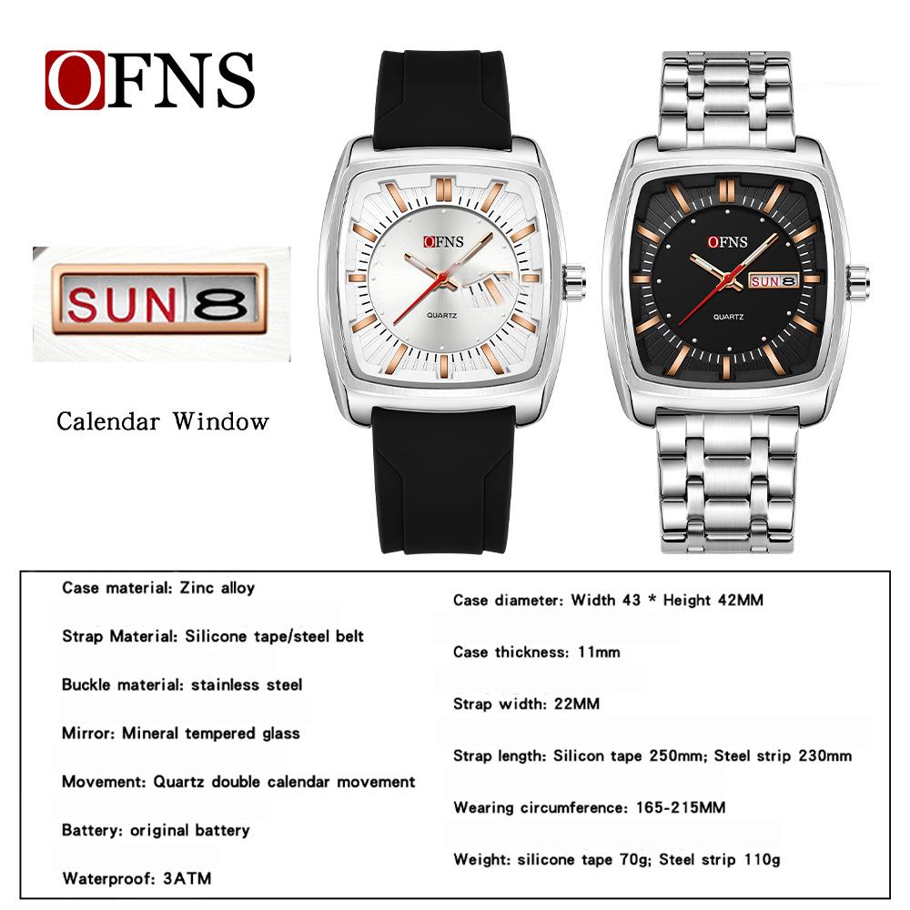 Luxury Men Watch Classic Red Green Dial Men's Quartz Wristwatch Sliver Calendar Male Reloj Stainless Steel Man Clock