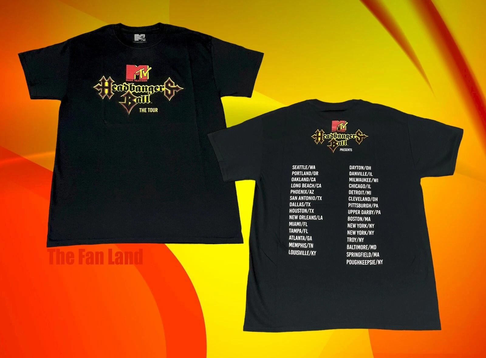 New MTV Headbangers Ball Tour 1987 Mens Classic T-Shirt M