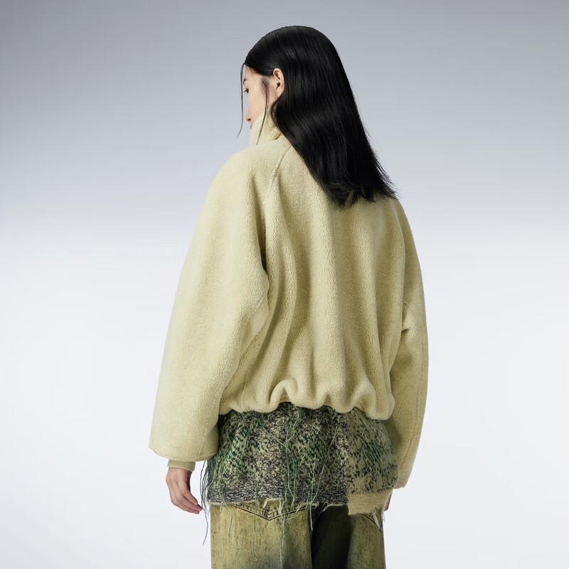 JNBY 23 Winter Faux Fur Lapel Long Sleeve Top 5NAA11940