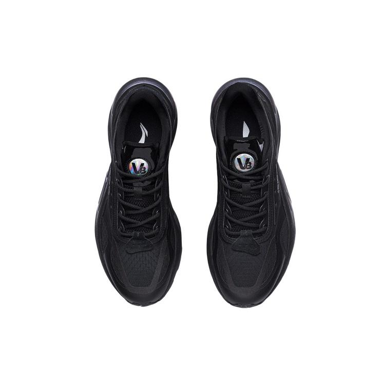 New LiNing V8 Slip Resistant Cushioning Wear Resistant Low Top Running Shoes Men's Black ARHR039-1